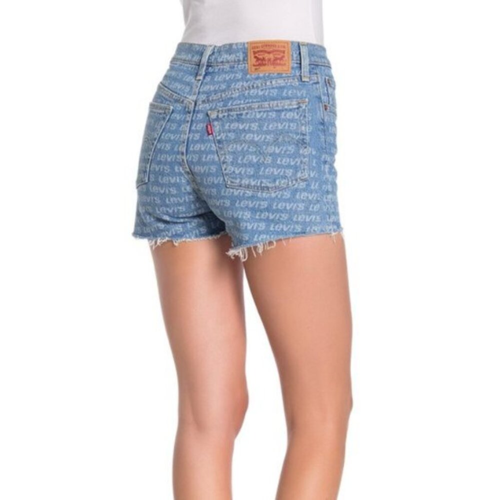 Levi's 501 High Rise Repeat Tango Jean Shorts Size 29 - Picture 2 of 12